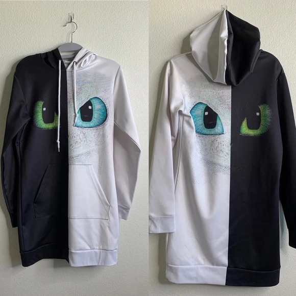How To Train Your Dragon: Night Fury And Light Fury - Hoodies size Small - Picture 2 of 15